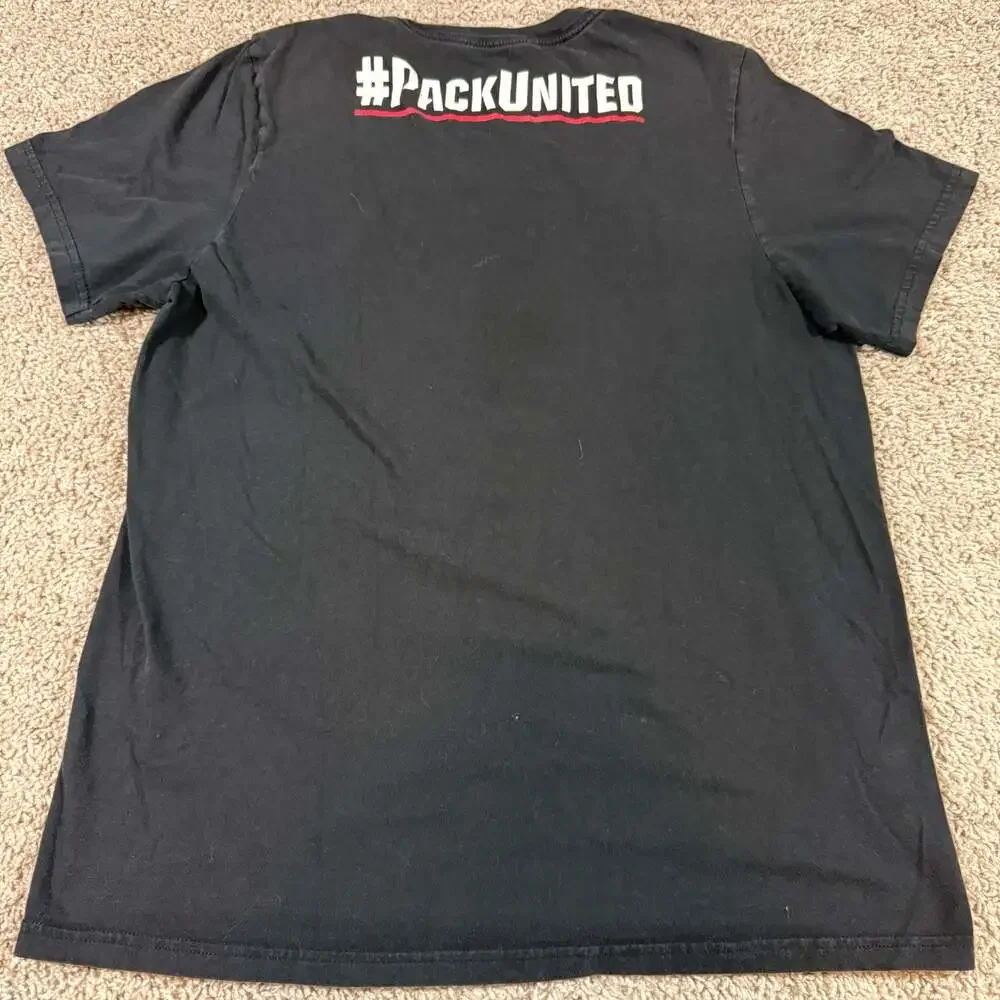 Adidas NC State Wolfpack T Shirt Mens Medium Black Amplifier Tee Pack United